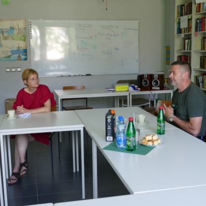 Besuch der Leiterin Spracharbeit vom Goethe-Institut Belgrad bei Gerhard