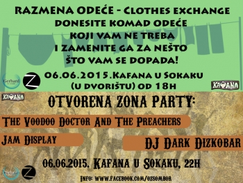 Offene Zone party und Kleidungstausch-Event